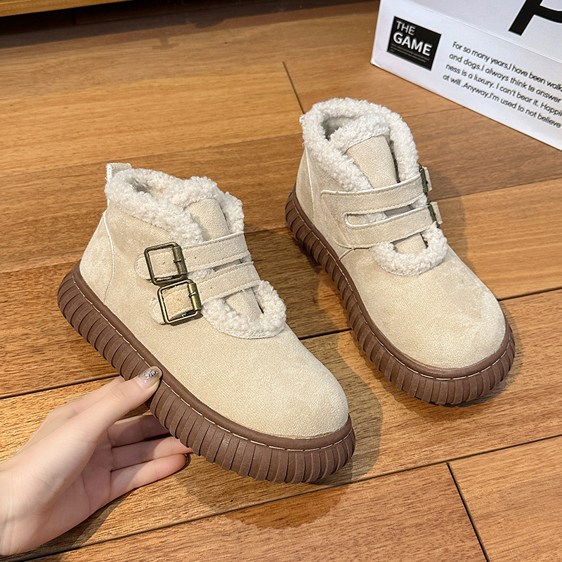 New British Style Ultra Thick Fleece Lined Womens Snow Boots foto 5