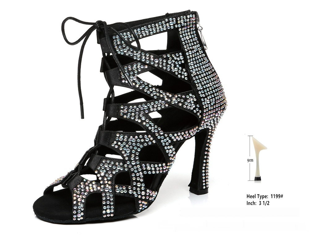 Women's High-top Lace-up Jazz Dance Shoes foto 5