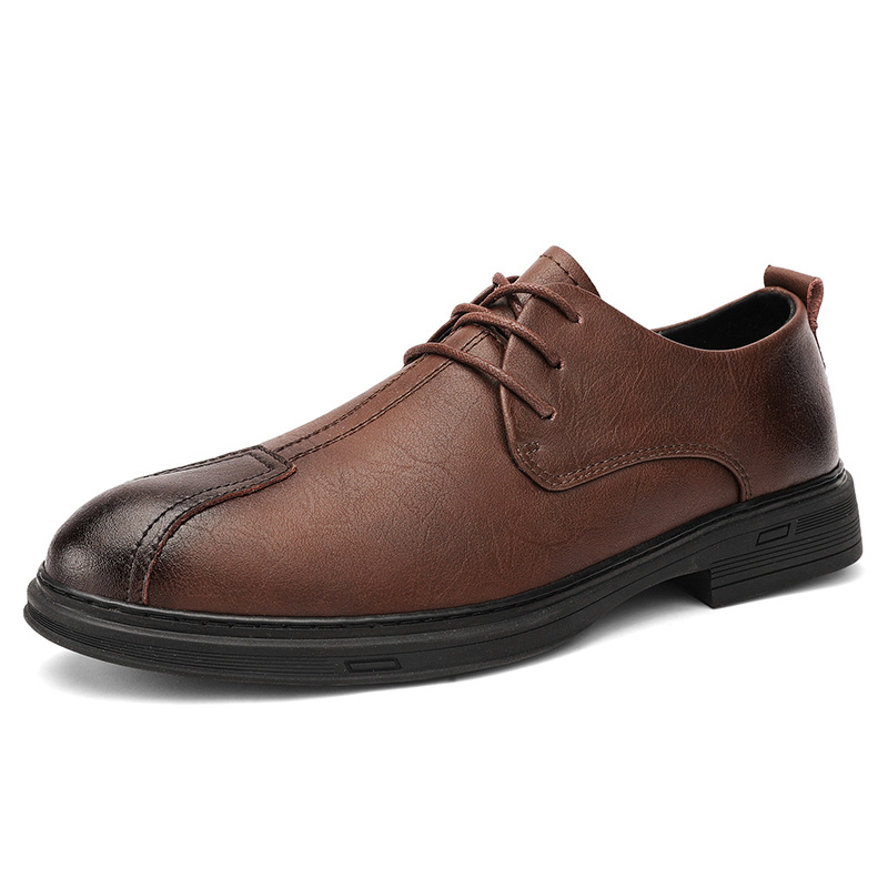 Plus Size Men's Casual Shoes Genuine Leather Lace-up Soft Bottom foto 3