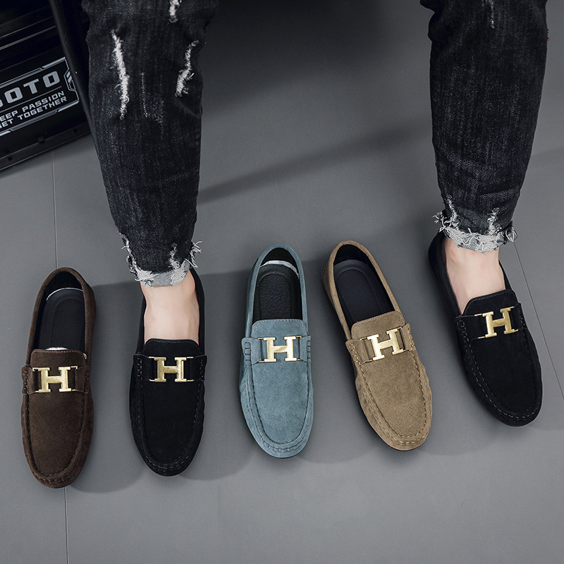 Spring All-Match British-Style Mens Casual Leather Shoes foto 3