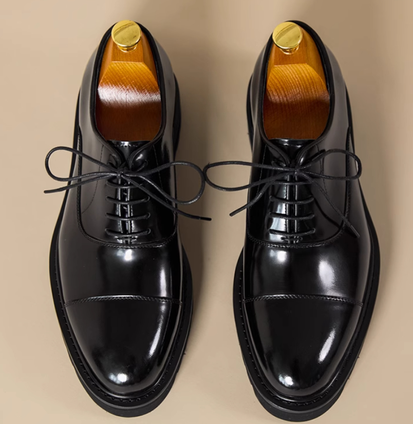 Men's Casual Flat Leather Shoes Plus Size foto 5