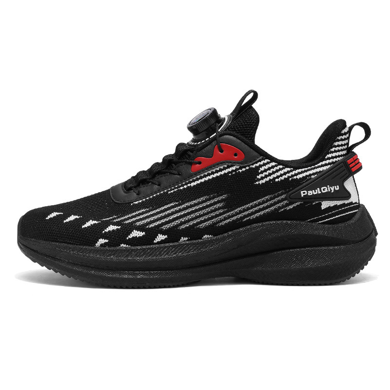 Rotating Buckle Fly-kit Mesh Casual Sports Running Men's Shoes foto 4