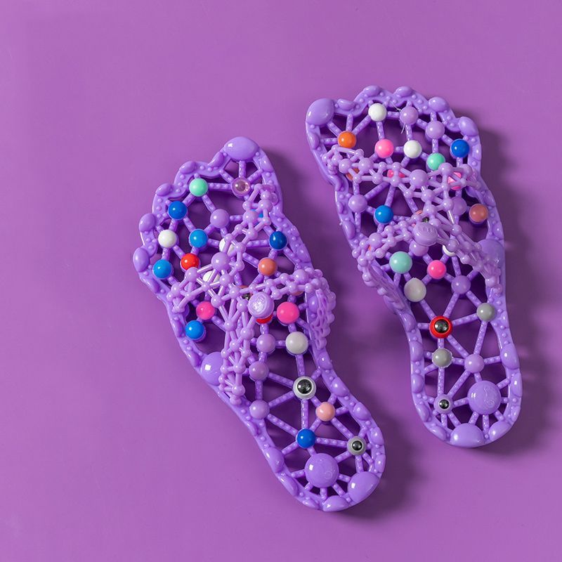 Summer Non-Slip Indoor Hollow-Out Foot-Massage Slippers For Women foto 2
