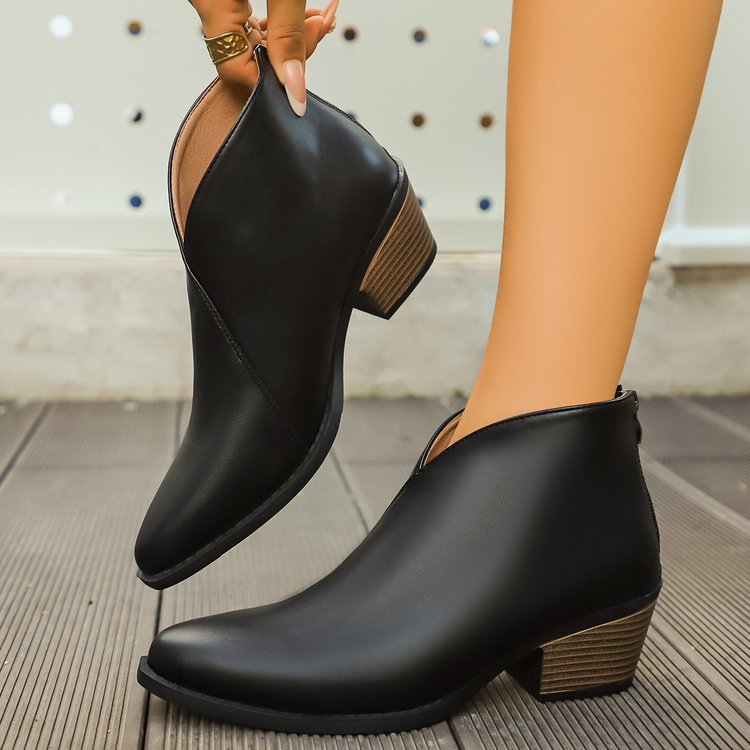 Womens Boots With A Back Zipper foto 3