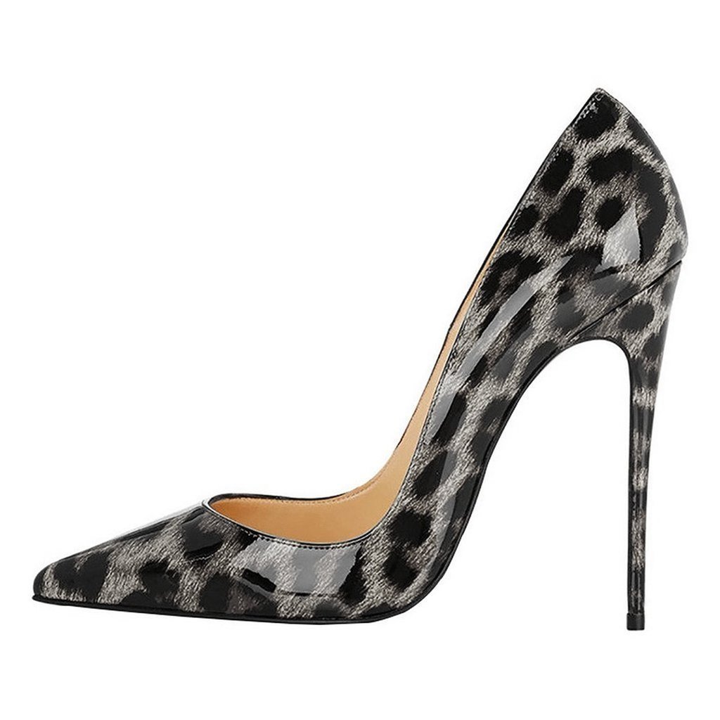Animal Texture Pointed Toe High Heel Women's Shoes foto 2