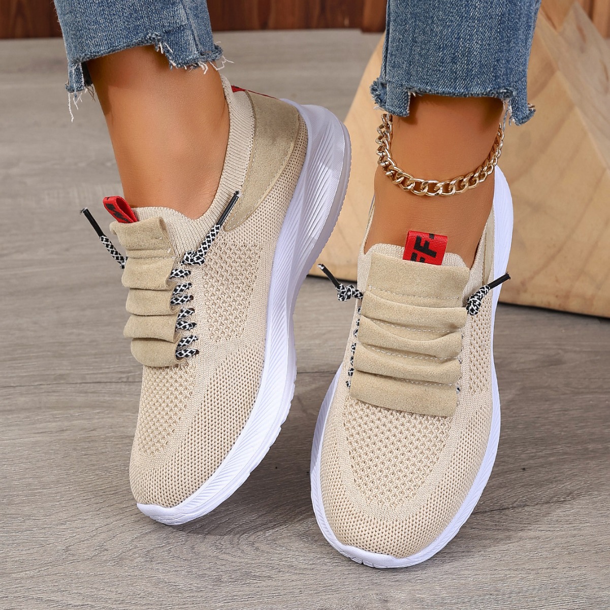 Casual Sneaker Non-slip Wear-resistant Flat Heel Round Toe Running Shoes foto 5