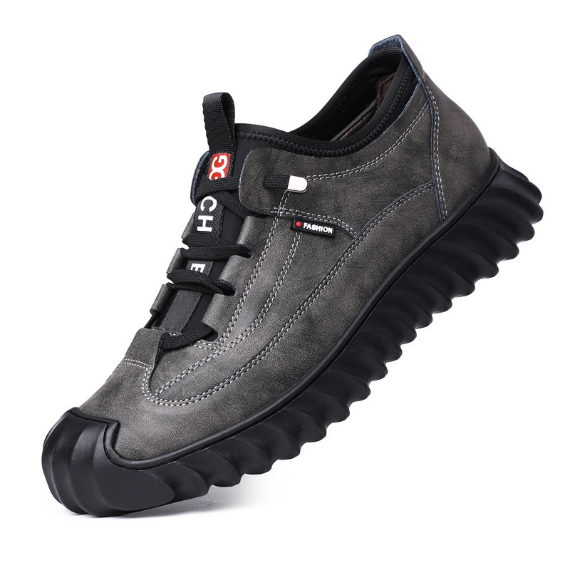 Fashion Soft Bottom Casual New Men's Sports Leather Shoes foto 4