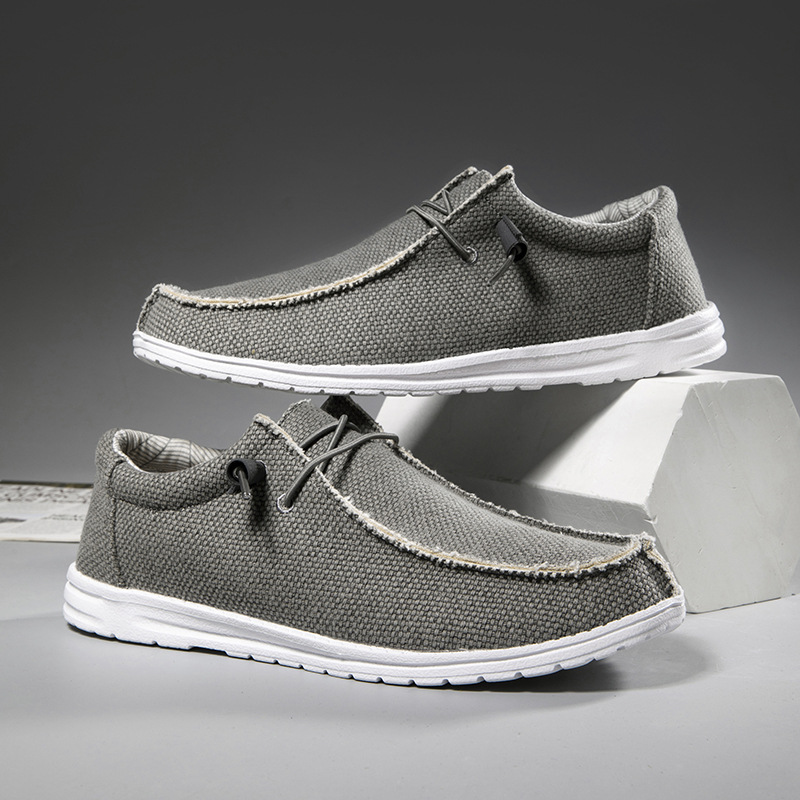 Cross-border Large-size Men's Casual Canvas Shoes foto 5