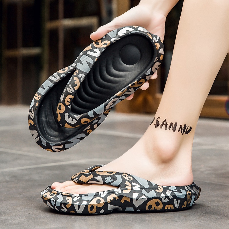 Non-slip Wear-resistant And Deodorant Soft Bottom Beach Flip-flops Casual Sandals foto 2