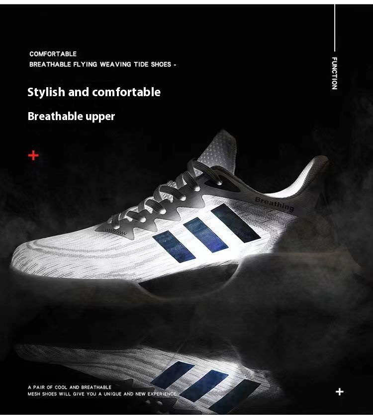 Men's Breathable Casual Shoes Shock Absorption Soft Sole Sneakers foto 4
