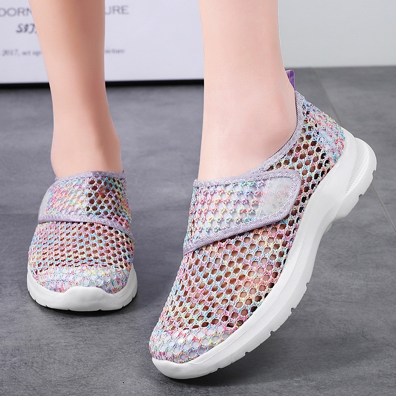 Summer Outdoor Mesh Slip-on Walking Shoes Breathable Casual Footwear foto 4