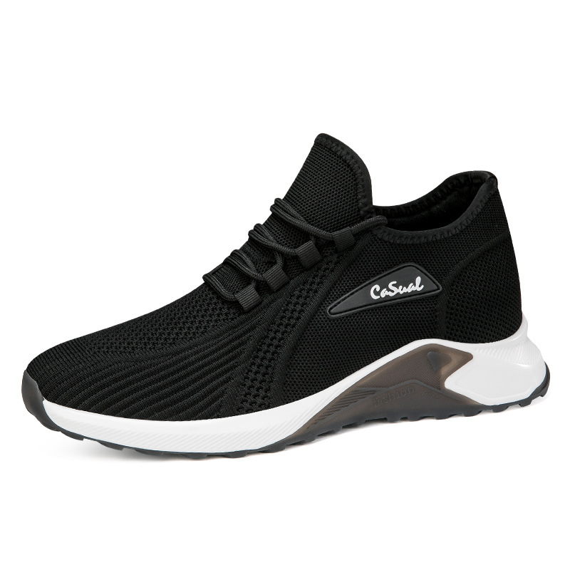 Men's Height Increasing Insole Flying Woven Shoes foto 5