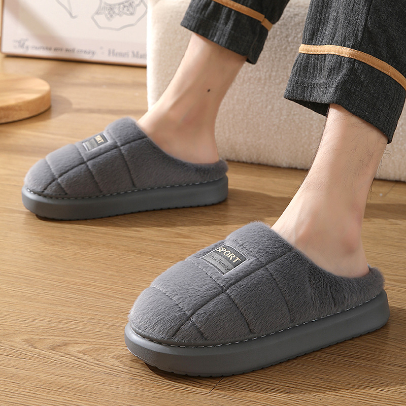 Men's Cotton Slippers Winter Household foto 2