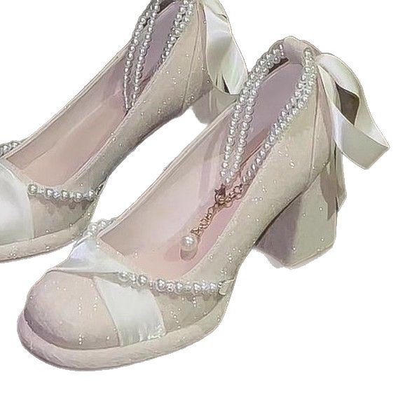 Thick Heel High Heels Women Autumn Winter 18th Birthday foto 2