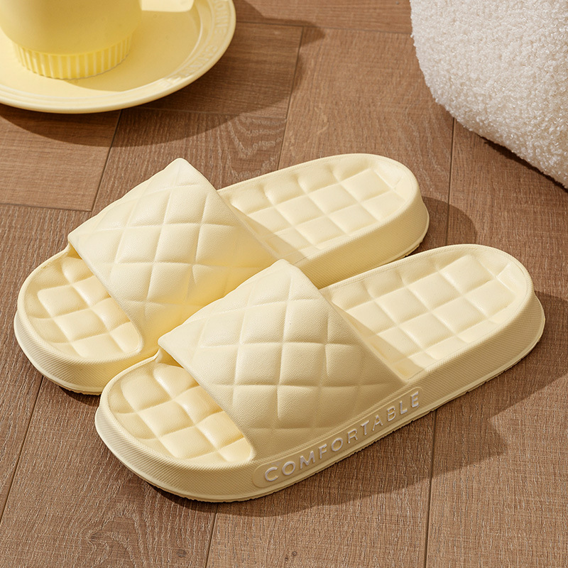 Men's Home Slippers With Plaid Design Soft-soled Silent Indoor Floor Bathing Slippers Women House Shoes Summer foto 4