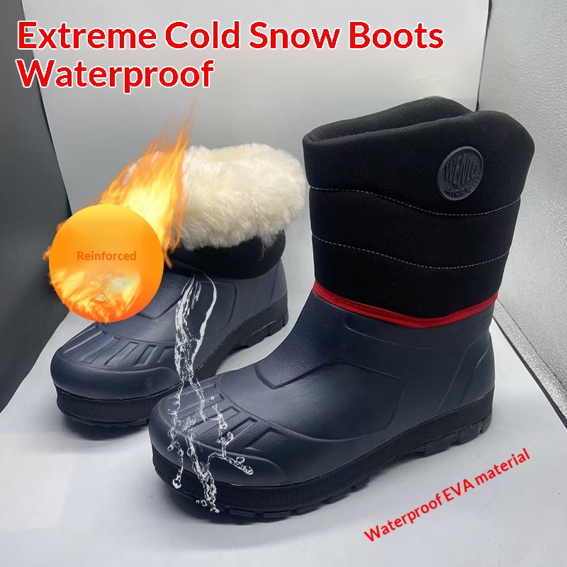 Outdoor Wool Snow Boots For Cold Weather Insulated Work Boots foto 4