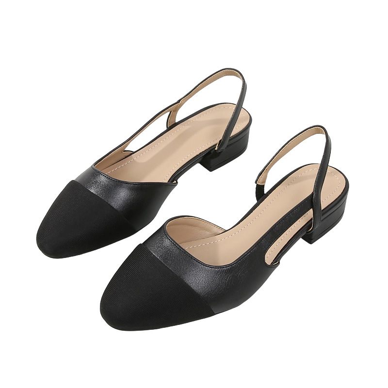 Women's Low Heel Hollow Color Matching Flat Heel Sandals foto 3