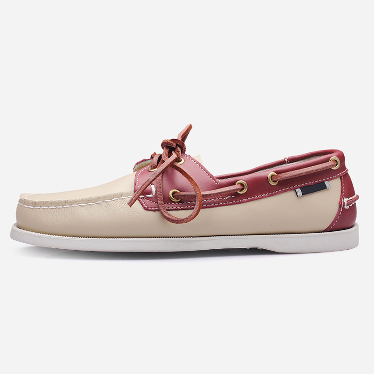 Mens Low-Top Fashionable Classic Hand-Stitched Casual Leather Shoes foto 2