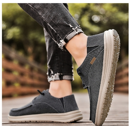 Large Size Canvas Shoes Men's Casual Loafers Old Beijing Cloth foto 5