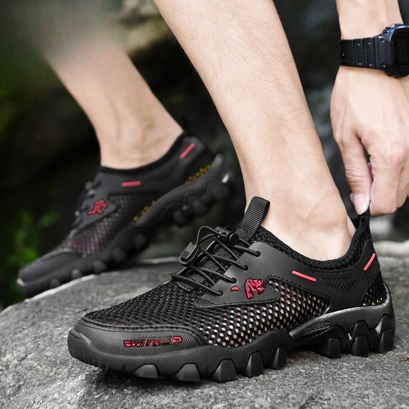 Hollow Mesh Shoes Casual Breathable Soft Bottom Non-slip foto 2