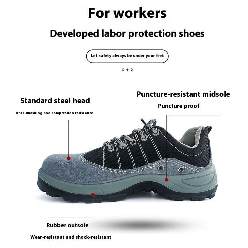 Men's Anti Slip And Puncture Safety Shoes foto 4