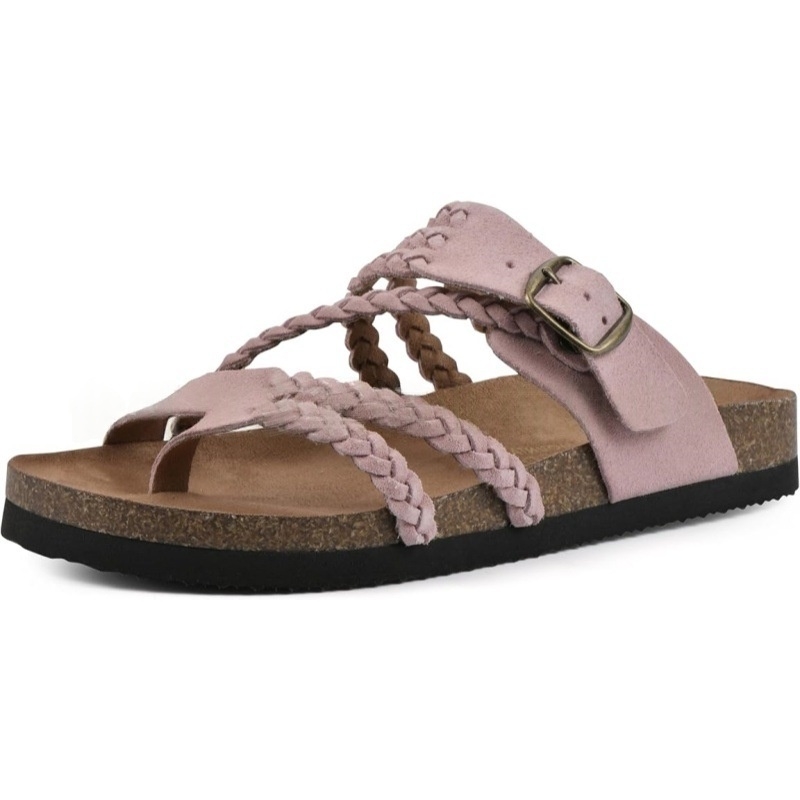 European And American-style Woven Strappy Flat Sandals foto 3