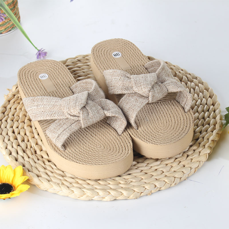 Summer New Breathable Bow-Knot Round-Toe Womens Sandals foto 4