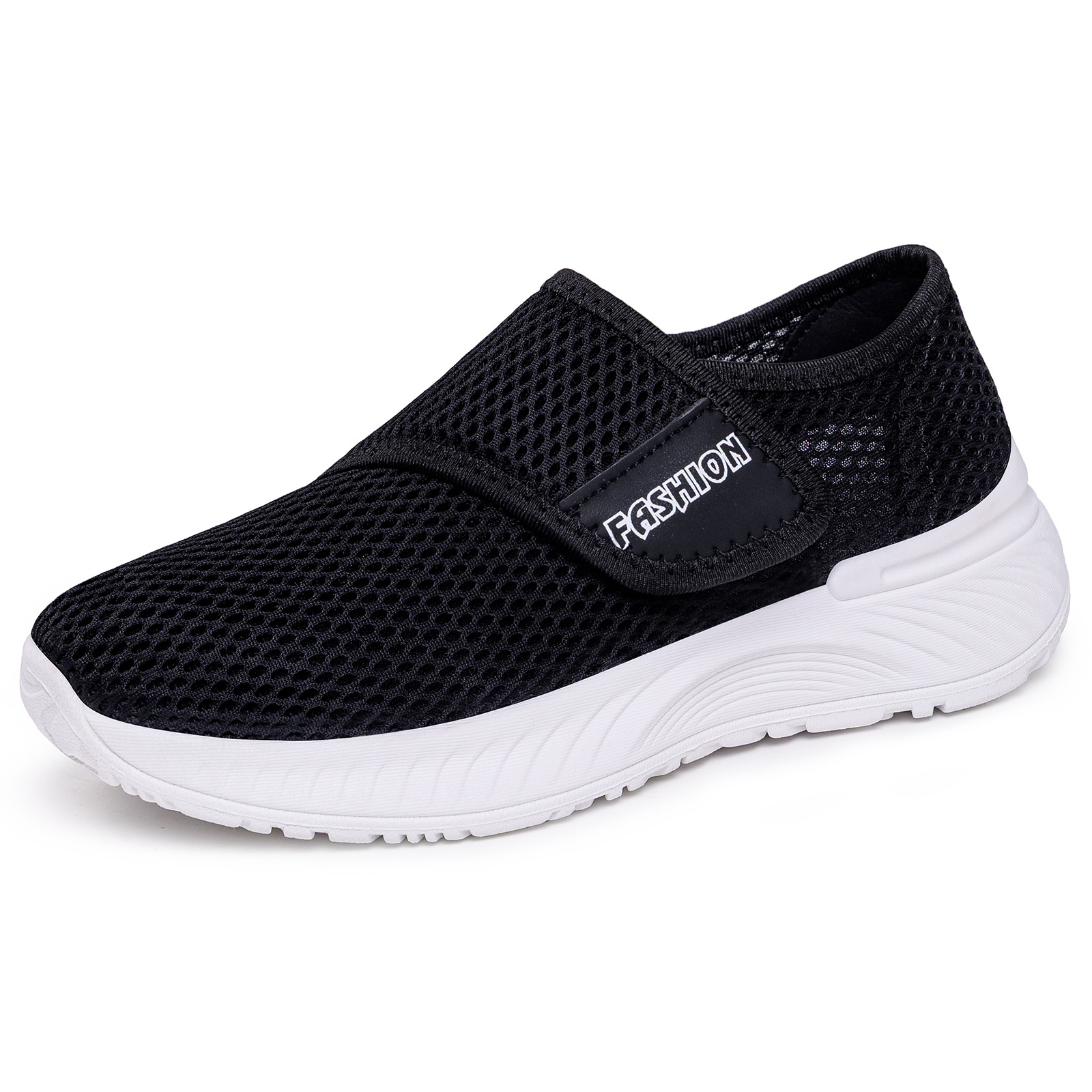 Casual Versatile Velcro Fastened Soft Soled Walking Shoes That Wont Tire Your Feet foto 2