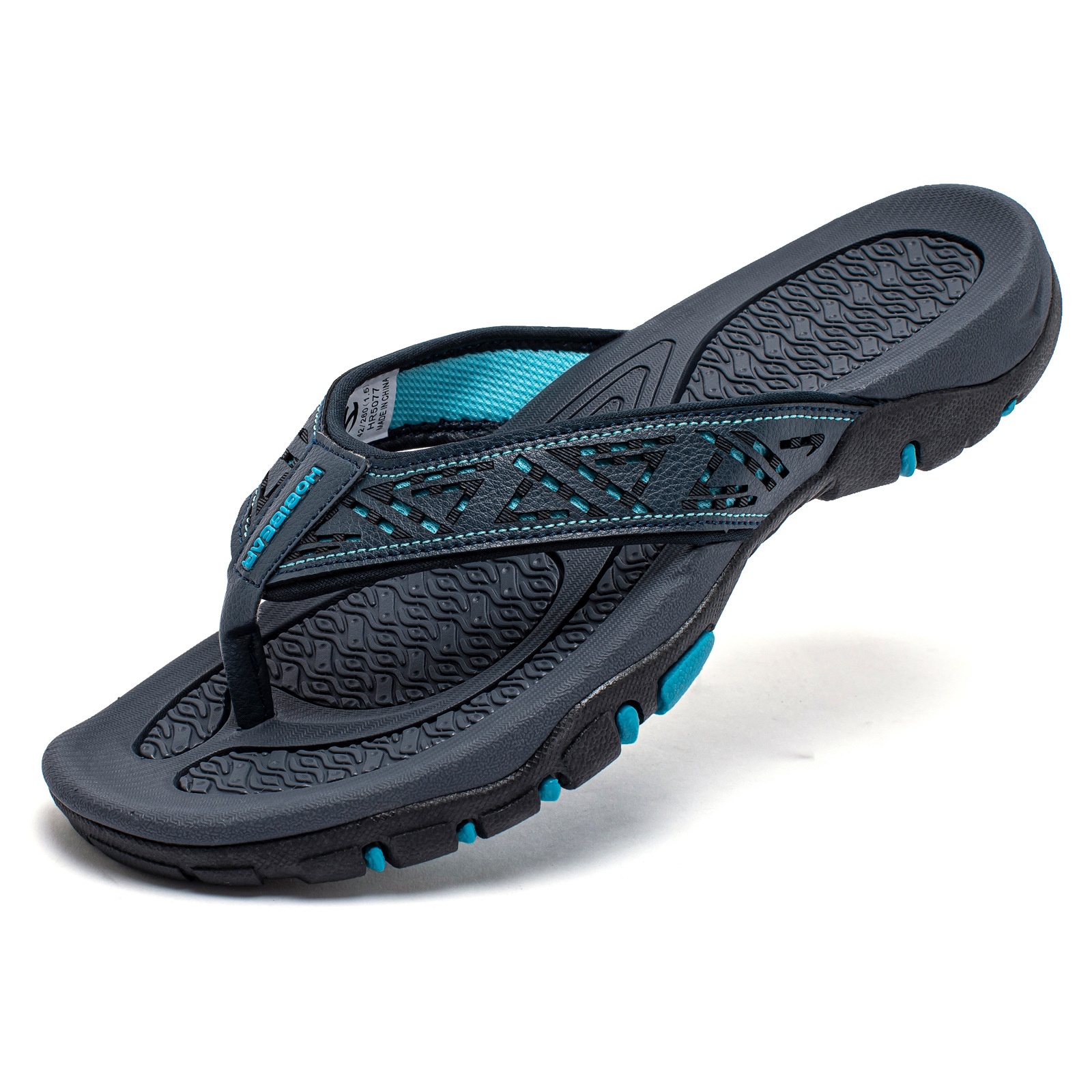 Men's Flip Flops Summer New Comfort Wear-resistant Home Single Strap Slides Outdoor Leisure All-match Flip-flops Men foto 4