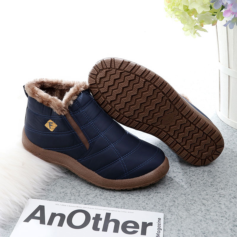 Winter Men's Cotton Shoes High-top Warm Fleece-lined foto 3