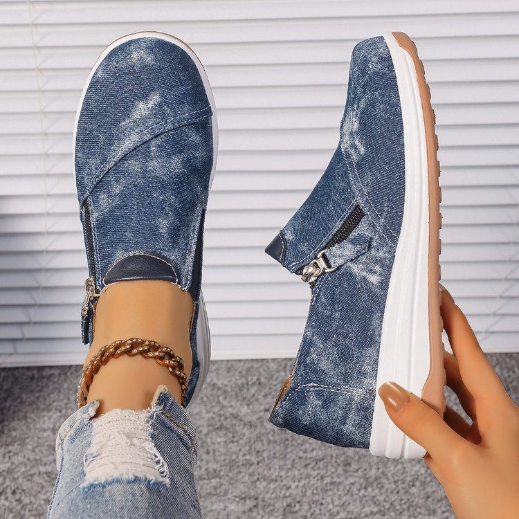 Plus Size Women's Shoes Round Toe Flat Bottom Slip-on Casual Shoes foto 5