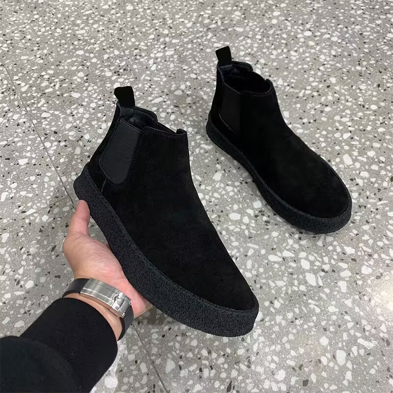 Autumn And Winter Warm Men's Casual All-matching Korean Cotton Shoes foto 4
