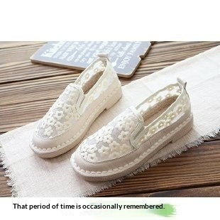 Fairy-style Lace Breathable Floral Fisherman Shoes For Women foto 3