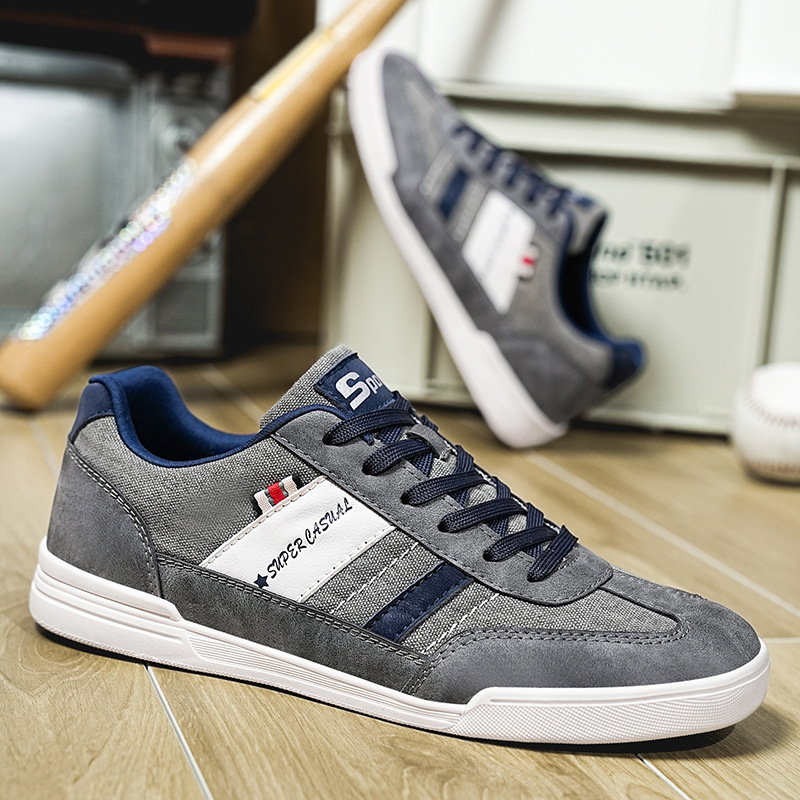 New Plus Size Denim Men's Outdoor Casual Shoes foto 3