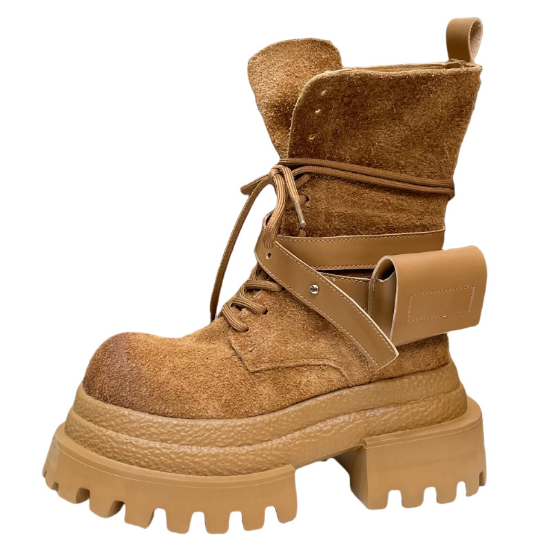 Suede Thick-soled Martin Boots For Women Autumn And Winter New Fashion foto 2