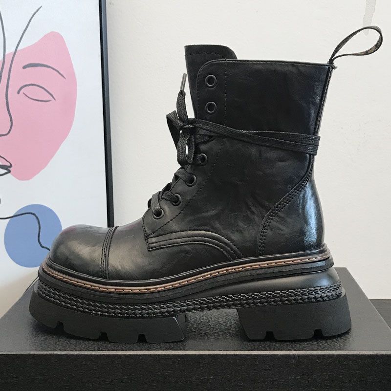 Women's Chunky-heeled Ankle Boots With Side Zippers foto 3