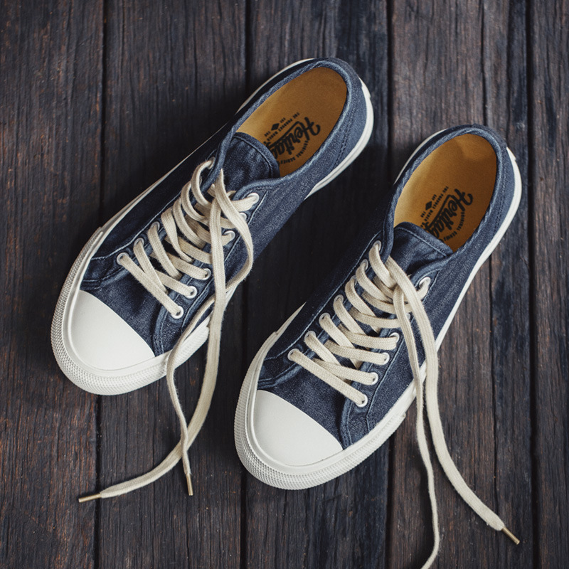 Washed Canvas Shoes Trendy Casual Retro Training Shoes Minority All-match foto 2