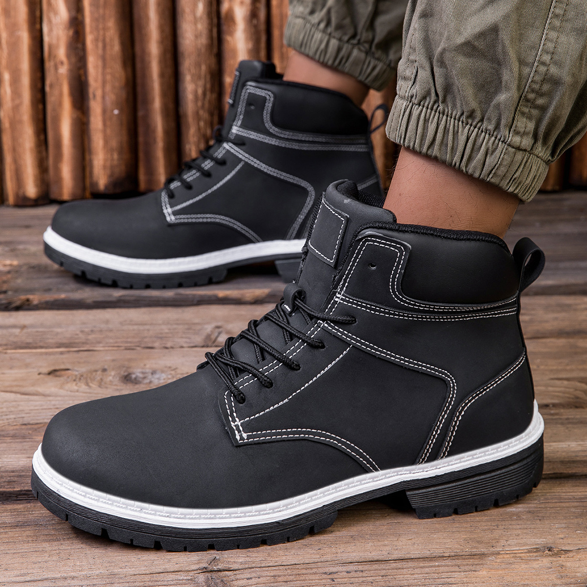 Casual Men's Boots High Street Style foto 4