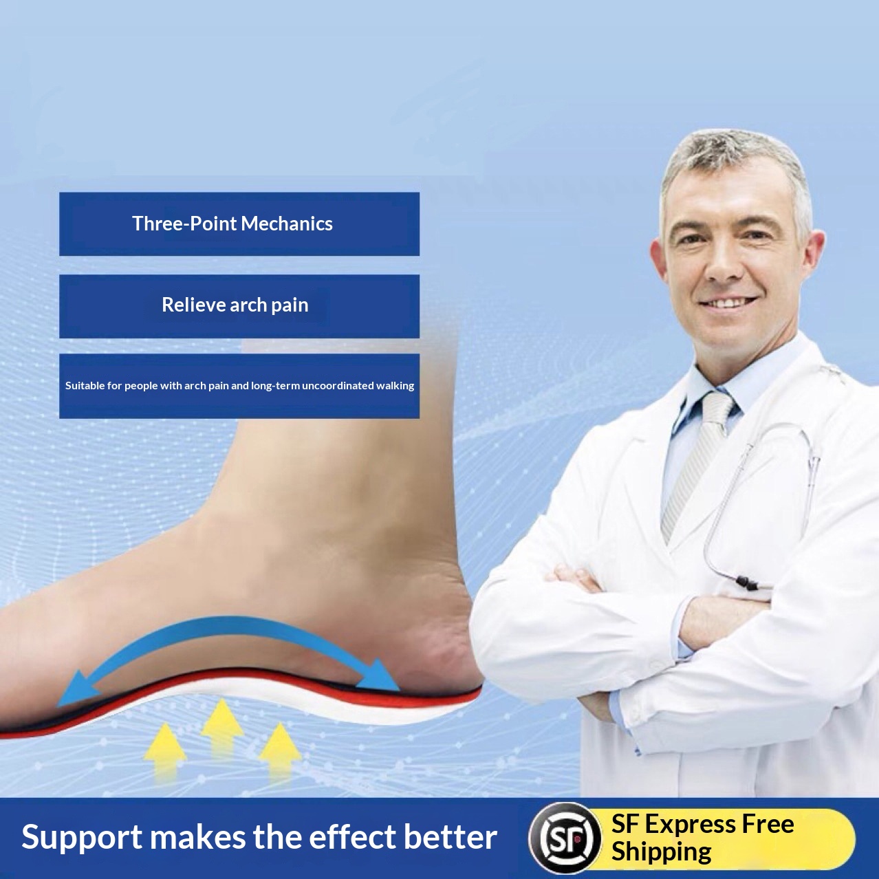Flat Foot Correction Insole For Men And Women foto 2