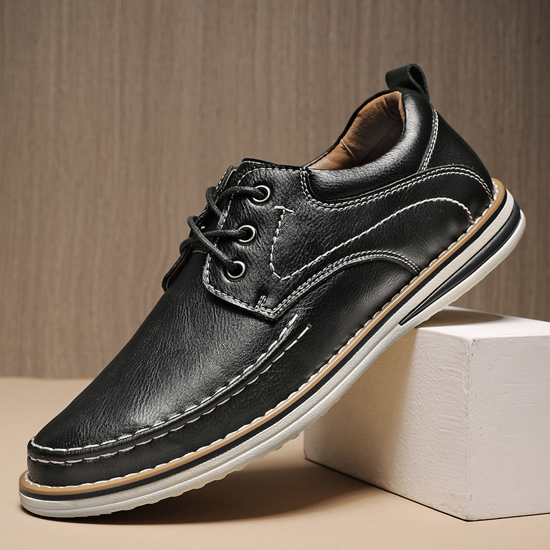 Casual Leather Shoes Worker Men's Shoes foto 2