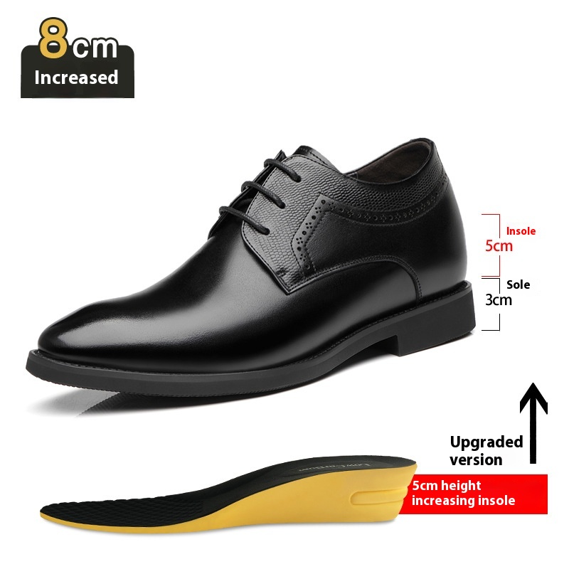 Business Formal Wear Leather Shoes Men's Pointed Casual Shoes foto 3