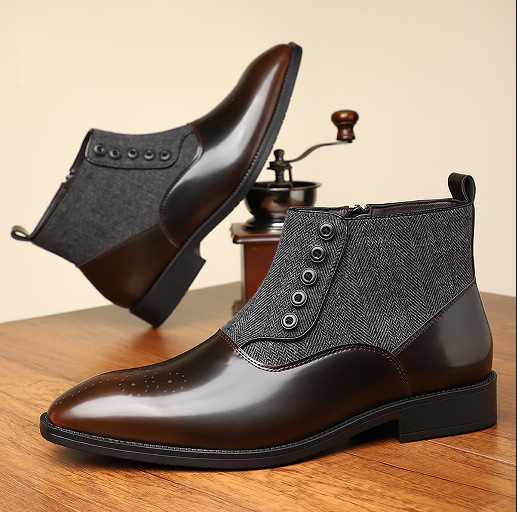 British Style Retro Business Formal Wear Leather Shoes Men's Versatile foto 5