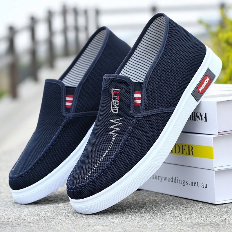 Spring Old Beijing Non-slip Casual Tendon Bottom Skate Shoes Breathable Canvas foto 3