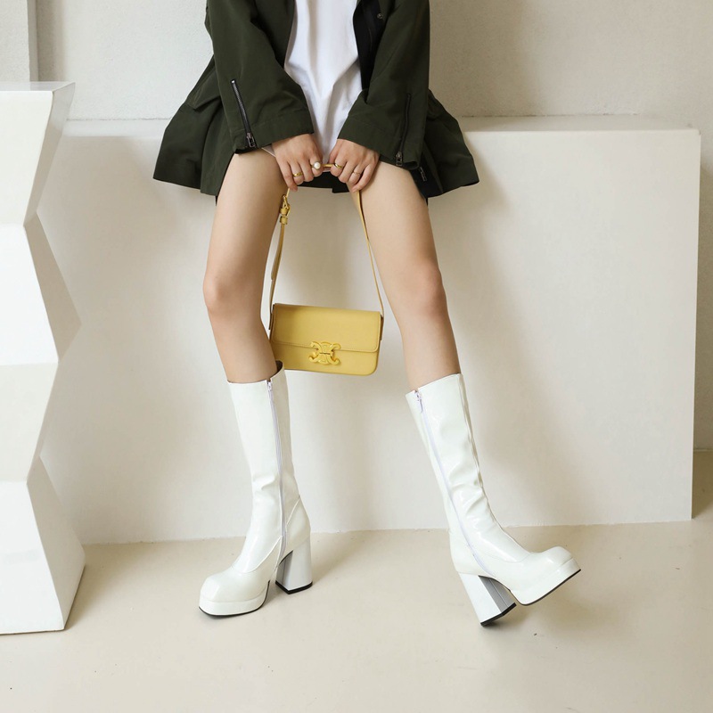Womens Fashionable Waterproof High Boots foto 3