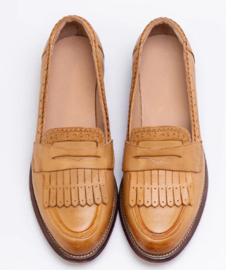 Preppy-style Tassel Fashion Brogue Shoes Round-toe Versatile Japanese-style Leather Shoes foto 2