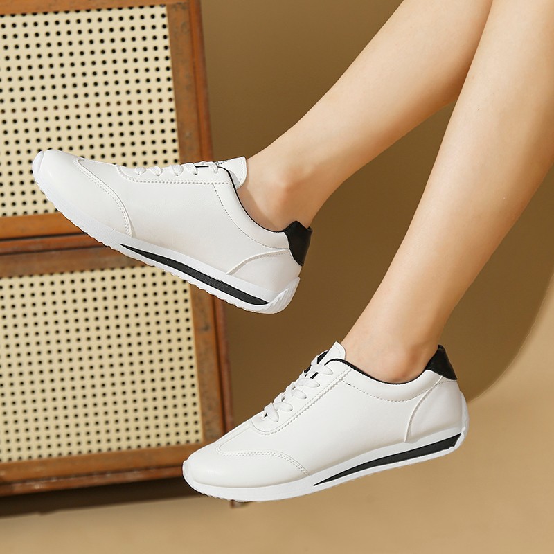 Autumn Casual Sports Trendy White Shoes For Women foto 4