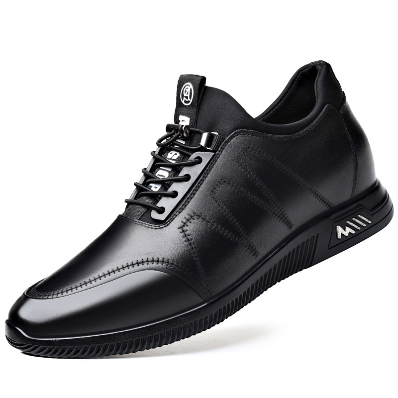 Soft Bottom Casual Youth Dating Leather Shoes foto 2