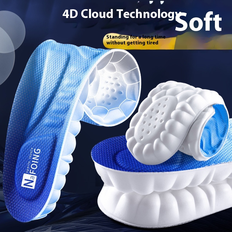 Super Soft Long Standing Arch Support Thickened Shock Absorption Sports Men And Women Running Military Training PU Insole foto 4