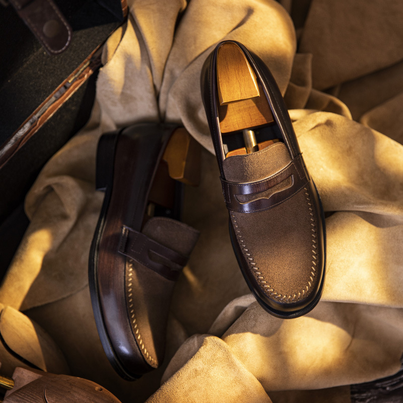 Mens Genuine Leather Business Formal & Casual Loafers foto 4