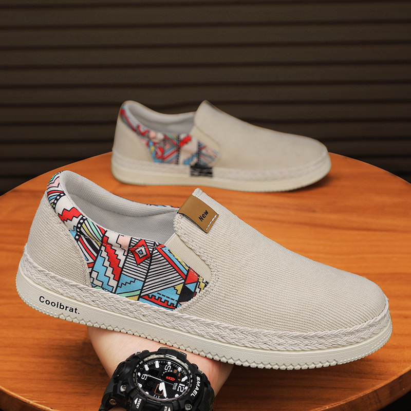 Men's Casual Versatile Ethnic Style Canvas Shoes foto 4